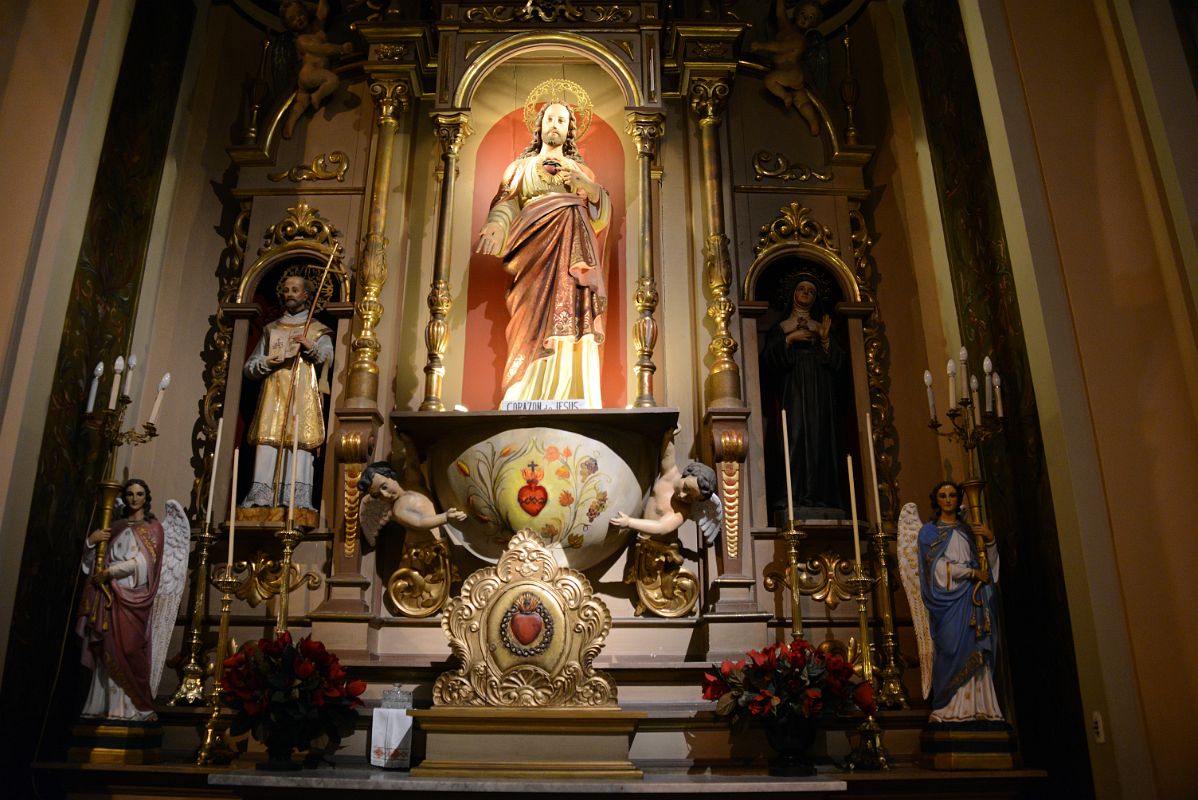 39 Statue Of Corazon de Jesus Sacred Heart With Attendants And Angels In Salta Cathedral